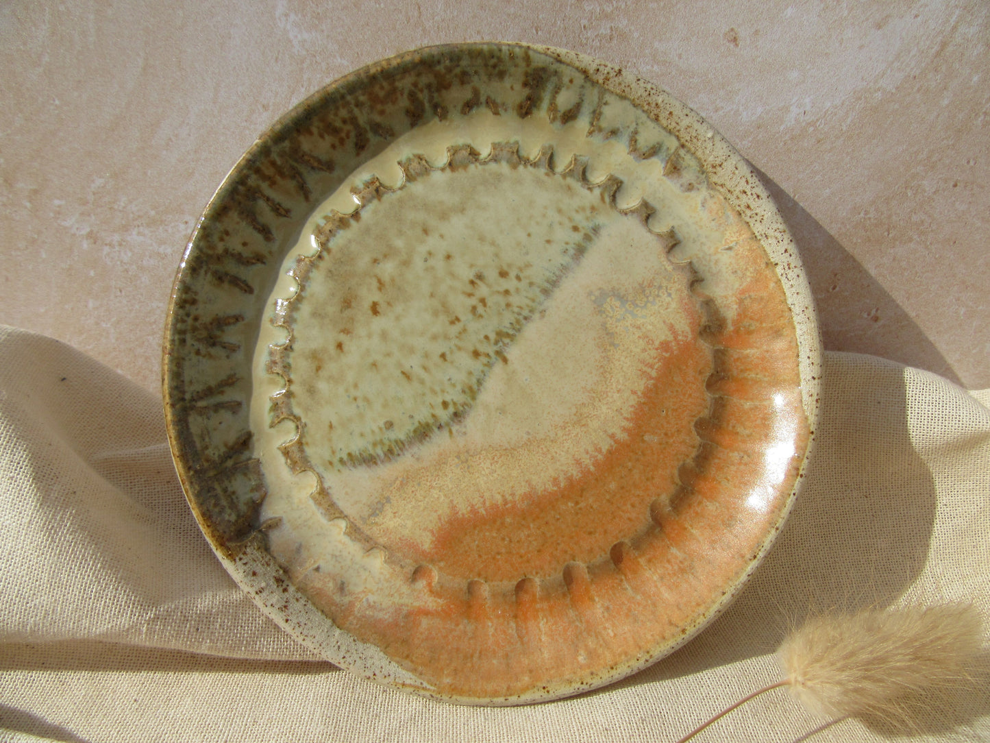 Coupelle SOLEIL texturée en grès