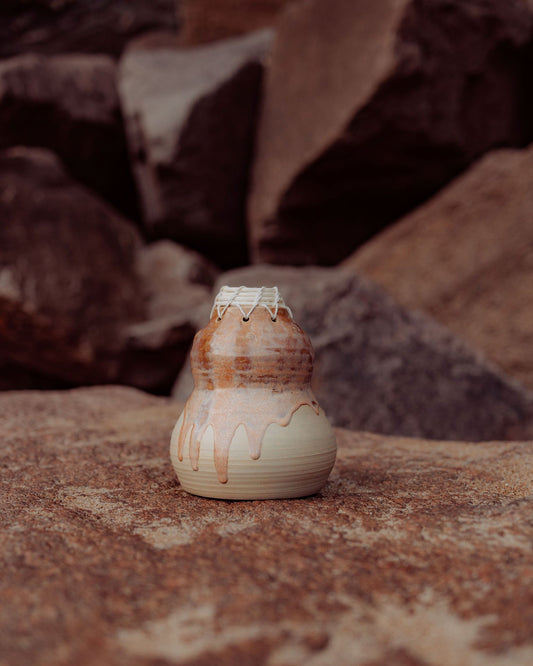 Vagues du Rivage – Vase en grès